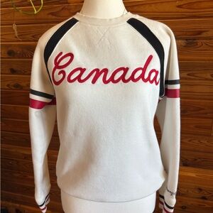 Canada Crew Neck Sweater - White and Red
